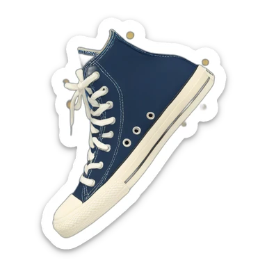Converse sneaker navy blue sticker