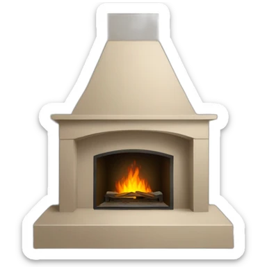 Fireplace sticker
