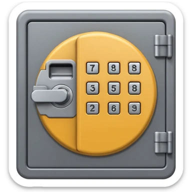 Keypad Safe locker sticker