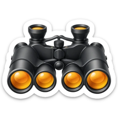 une paire de jumelles sticker