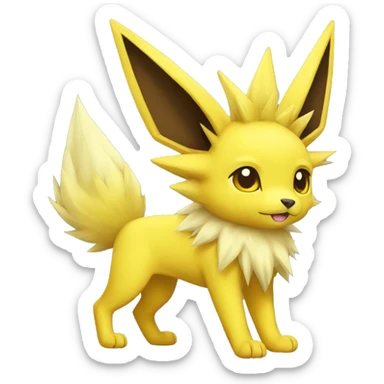 Jolteon full body sticker