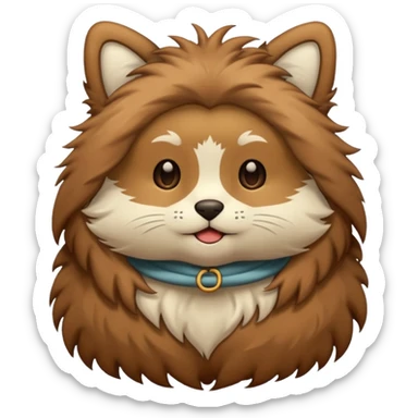 furry clothes sticker