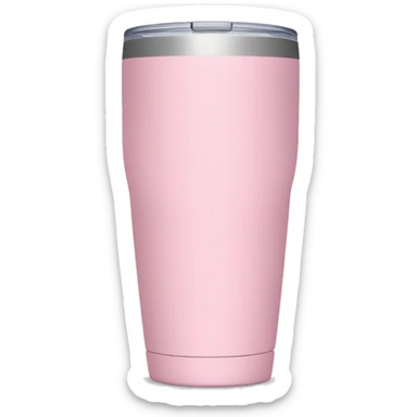 Light pink tumbler without face sticker