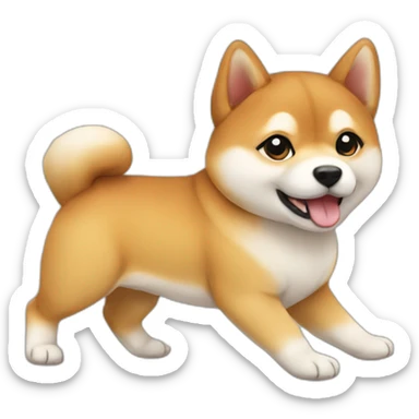 Shiba baby sticker