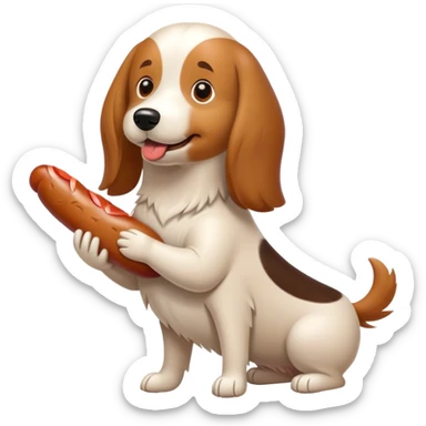 Perro salchicha con una pirueta  sticker
