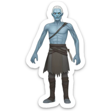 white walker full body sticker