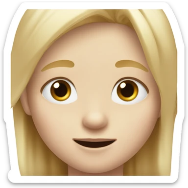 Adorable Blond boy with blue eyes and a gap between his two front teeth sticker