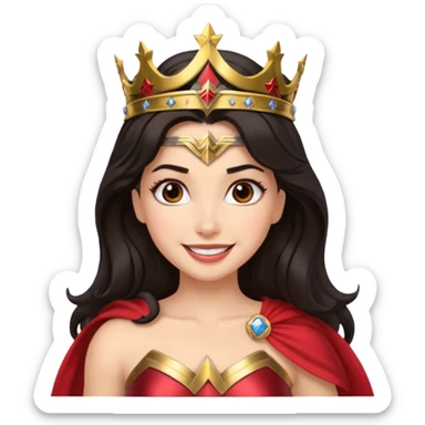 Haz un emote de una mujer maravilla sticker