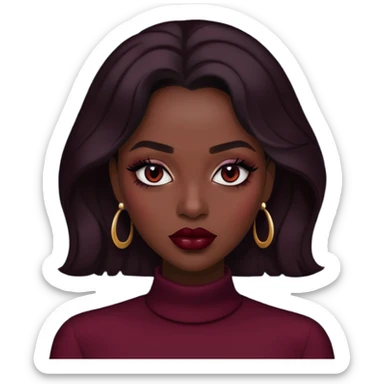 cewe dark feminim maroom sticker