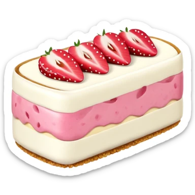 Strawberry cheesecake sushi sticker