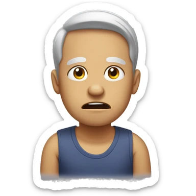 STRESSED OUT EMOJI sticker