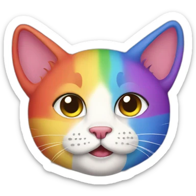 pride cat lgbt sticker