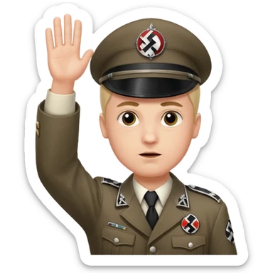 hitler salut nazis sticker