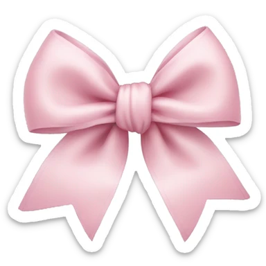 Light pink bow sticker