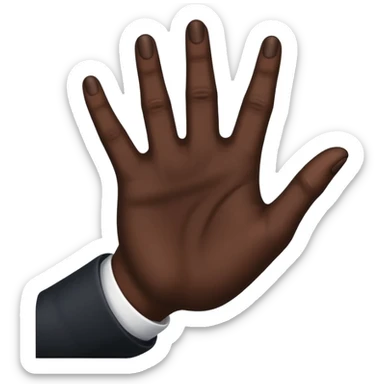 black hand shows class sticker