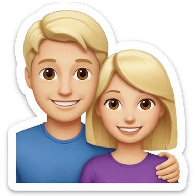 phone wallpaper with blonde couple as wallpaper sticker