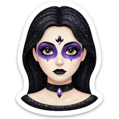 Glitter killer sticker