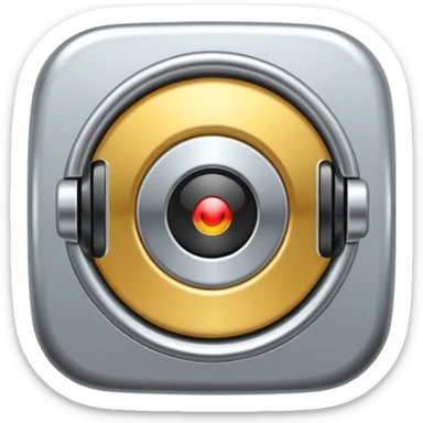 audio metallic silver chrome sticker