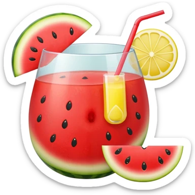 Summer watermelon and lemonade  sticker