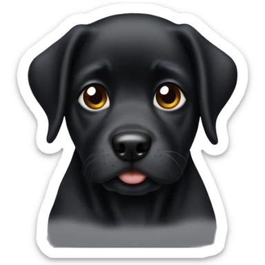 Dog black and cute sticker