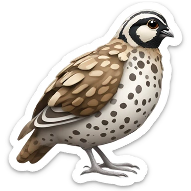 quail bandaged wing sticker