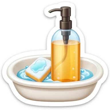 Soap and shampoo sticker