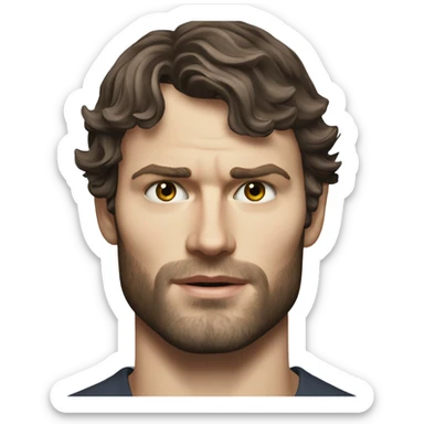 Hyper Realistic Jamie Dornan as Mr Grey sticker