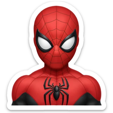 Black Spider man sticker