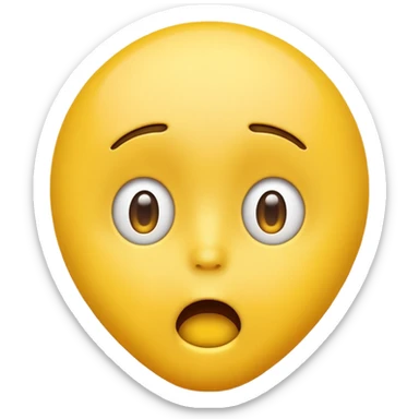 Mind blown yellow emoji  sticker