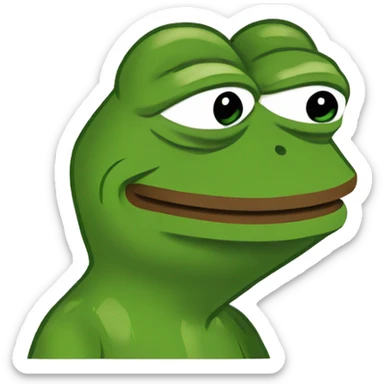 Pepe frog sticker