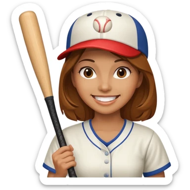 Make one about a women holding a bat now  sticker