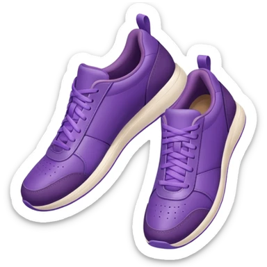 purple sneakers aerobic sticker
