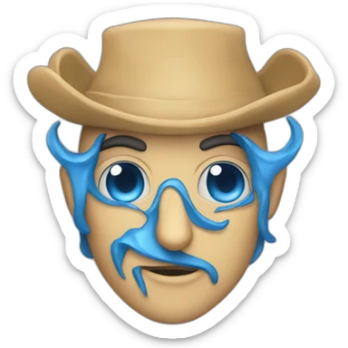 blue magican sticker