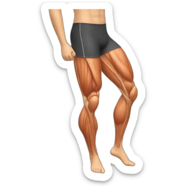 Hamstring muscle sticker