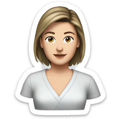 Make a Meredith grey from grey's anatomy, add a grey hearth 🩶 sticker