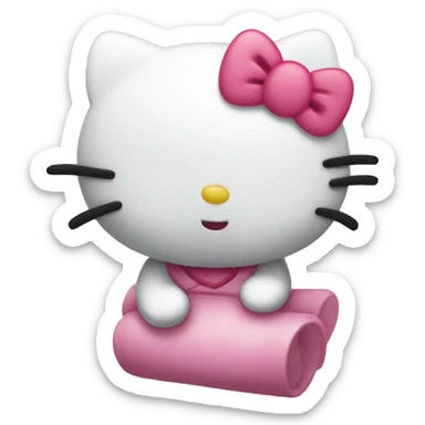 hello kitty llorando sticker