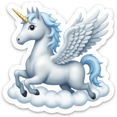 Pegasus made of  Cloud  sticker
