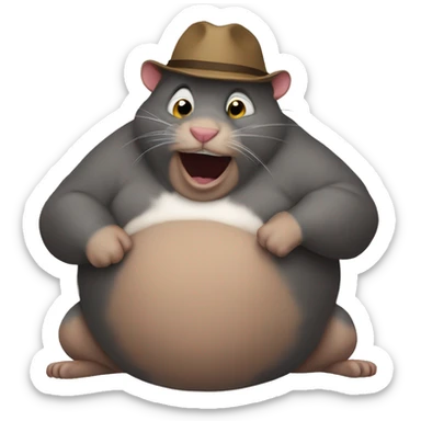 Remy ratatoullie being a fatass sticker