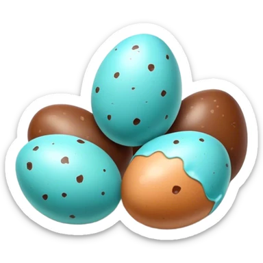 Whopper robins eggs Easter candies  sticker