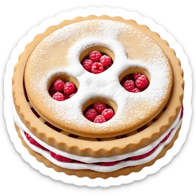linzer cookie sticker