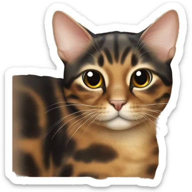 Tortoise shell cat sticker