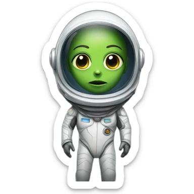 alien space cadet sticker