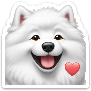 Samoyed smile love sticker