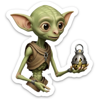 Dobby in chastity cage sticker