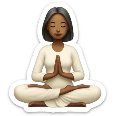 Meditation girl  sticker