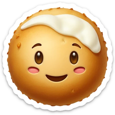 Mozzarella cheese balls sticker