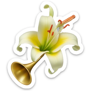 Trumpet Lilly sticker
