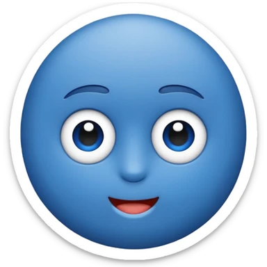 Verificación azul con un chulito blanco  que el emoji sea redondo y sin cara sticker