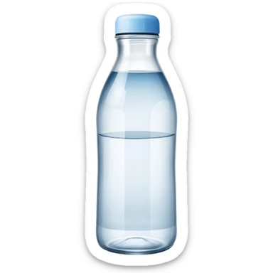 premium water bottle exposed on a premium plate by a high standard waitress sticker