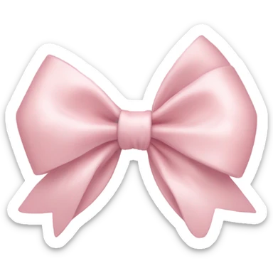 pastel pink bow sticker
